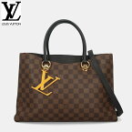 【中古／Bランク】ルイ ヴィトン LOUIS VUITTON N40050 LV LVリバーサイド ショルダーバッグ ハンドバッグ 2WAY ダミエ レザー ブラウン レディース メンズ バッグ 鞄 本革 レザー ショルダーストラップ