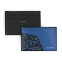 \6/2 18:00から!P2倍/ 【新品】 ポール スミス Paul Smith 雑貨 カードケース・名刺入れ メンズ WALLET CC CASE ブルー×...
