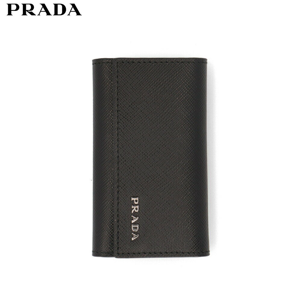 プラダ キーケース ＼週末限定SALE／【新品】 プラダ PRADA 2PG222 C5S F0002 サフィアーノ キーケース NEROシルバー金具