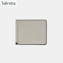 【新品】 ヴァレクストラ VALEXTRA SGSR0080028LRDWG99 マネークリップ 財布 ブランド アッシュグレー メンズ レディース