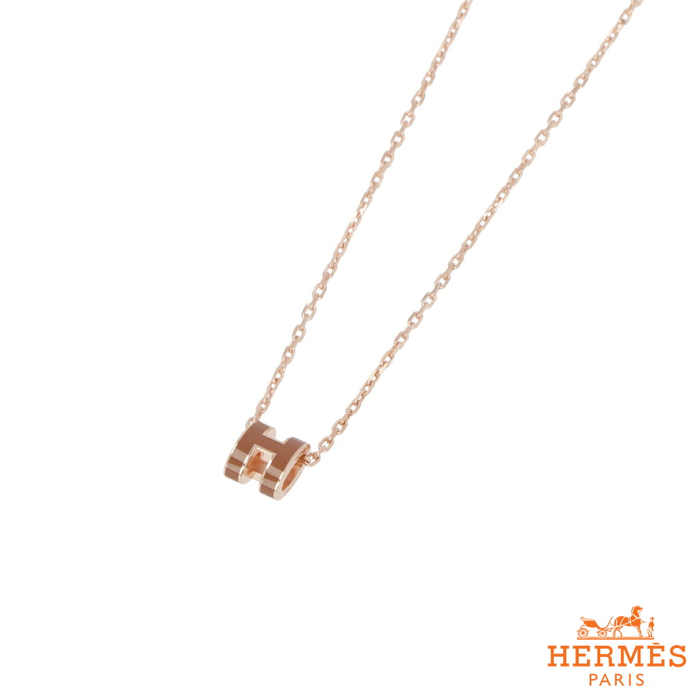 エルメス ネックレス（レディース） 【新古品/未使用】 エルメス HERMES アクセサリー ネックレス POP Hミニ ネックレス レディース ニューゴールド ゴールド金具