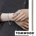 ＼お買い物マラソン／【新品】 トム ウッド Tom Wood アクセサリー ブレスレット 100255 Curb Bracelet ユニセックス シルバー メンズ レディース 925 チェーン シンプル 細め