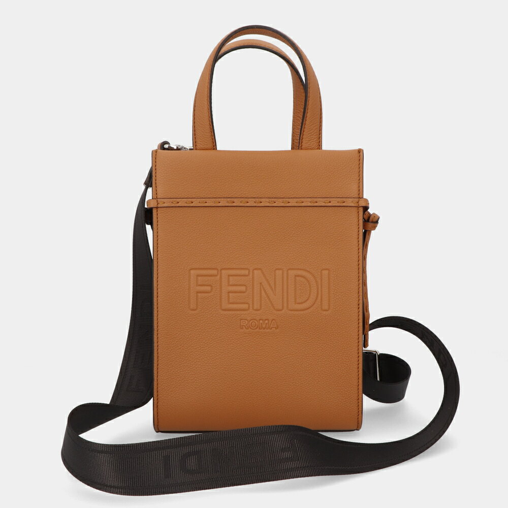 ＼楽天お買い物マラソン／【新品】フェンディ FENDI 7VA584 AMAC F0CGB ゴートゥショッパー スモール ミニバッグ ハンドバッグ ショルダーバッグ 2way ブラウン レディースのサムネイル