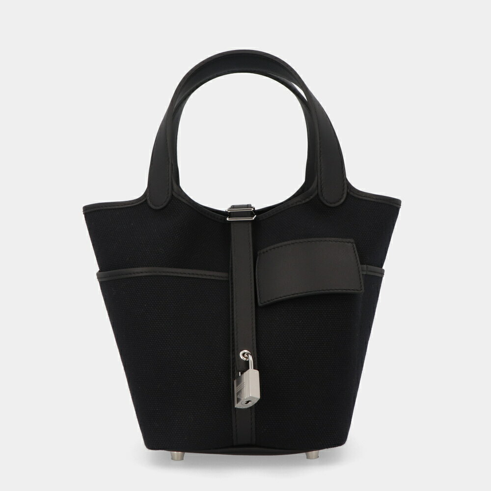 ＼最安値に挑戦／【新品】HERMES エルメス ピコタン カーゴ PM 18 ブルーマリン ネイビー系 シルバー金具 バッグ ブランドラッピング可のサムネイル