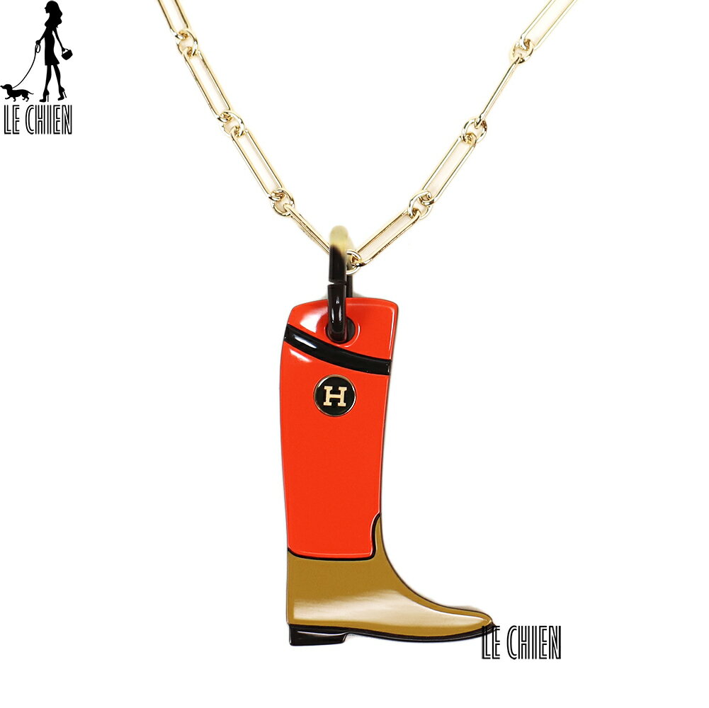 ＼楽天ランキング入賞／【新品】HERMES エルメス ネックレス カヴァリエ ブーツ ホーン バッファローホーンのサムネイル