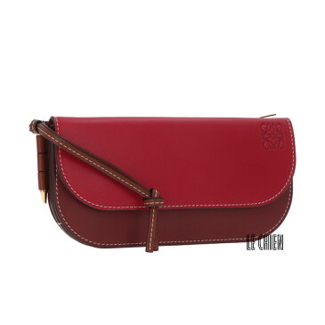 \最安値挑戦中/【新品】【並行輸入品】LOEWE ロエベ GATE CONTINENTAL WALLET ゲート コンチネンタル ウォレット113.54.U84 長財布 RASPBERRY GARNET SOFT PINK WINE レザー レディース