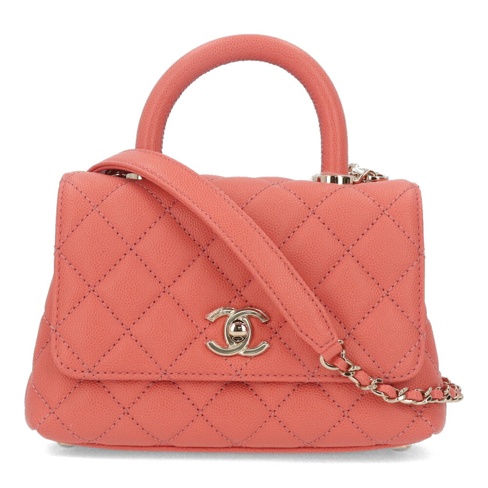 【新品】CHANEL シャネル AS2215 ココハンドル CCマーク ピンク ハンドバッグ キャビアスキン ブランドラッピング可のサムネイル
