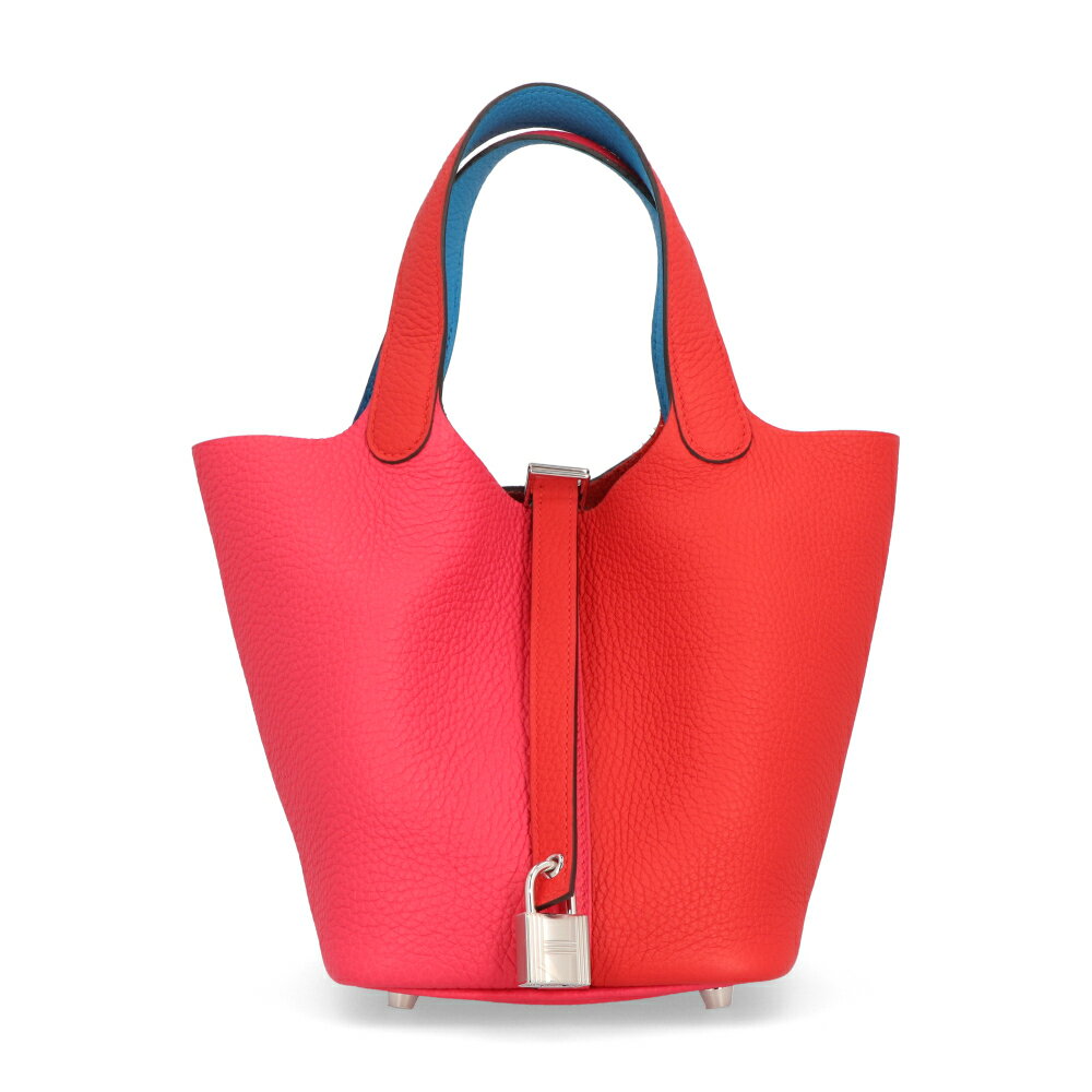 【中古/新品同様】HERMES エルメス ピコタンロック カザック2 PM ルージュクール ローズエクストリーム ブルーザンジバル シルバー金具 バッグ ピンク系のサムネイル