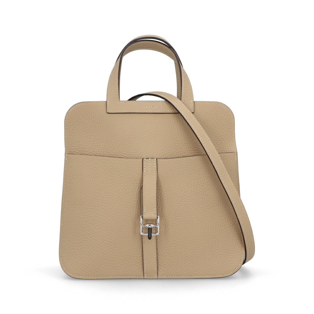 ＼楽天ランキング1位獲得／【未使用】【新古品】HERMES エルメス アルザン25 トレンチ シルバー金具 ベージュ系 トリヨンクレマンスのサムネイル
