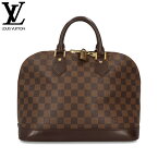 【中古】LOUIS VUITTON ルイヴィトン ダミエ アルマ N53151 ブラウン レザー ハンドバッグ Bランク 内ポケット有 レディース 鞄