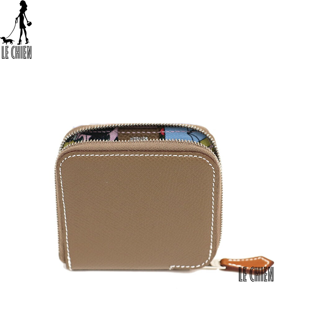 ＼楽天ランキング1位獲得／【新品】HERMES エルメス シルクイン コインケース エトゥープ モーヴ ヴォーエプソン レディースのサムネイル