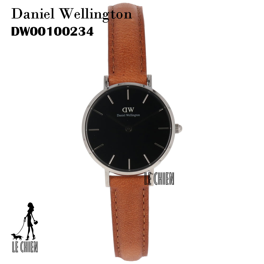 【新品】【訳あり】DANIELWELLINGTON ダニエルウェリントン 腕時計 DW00100234 28mm ブラック ブラウンレザー レディース ワゴンセール