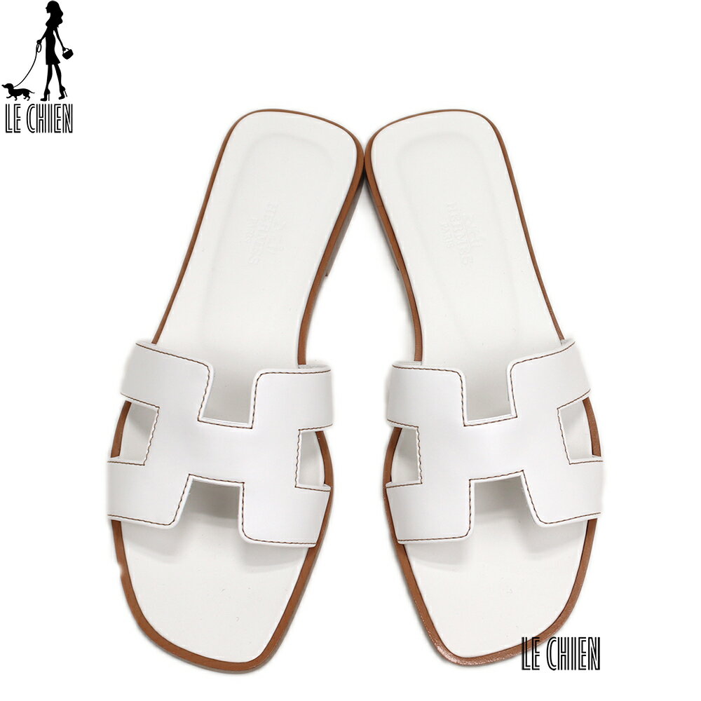 新品 HERMES エルメス オラン サンダル ホワイト レディースのサムネイル