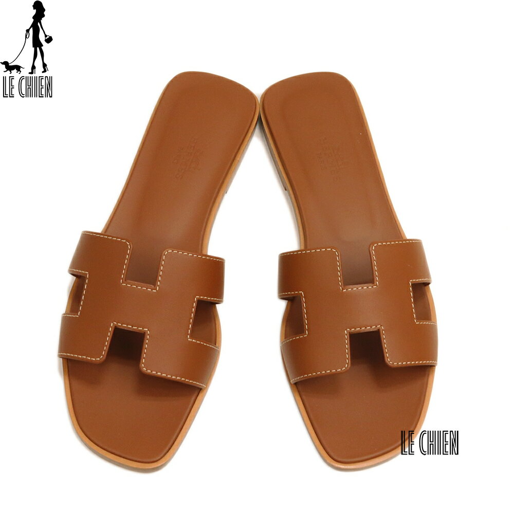 【新品】 HERMES エルメス オラン サンダル ゴールド レディースのサムネイル