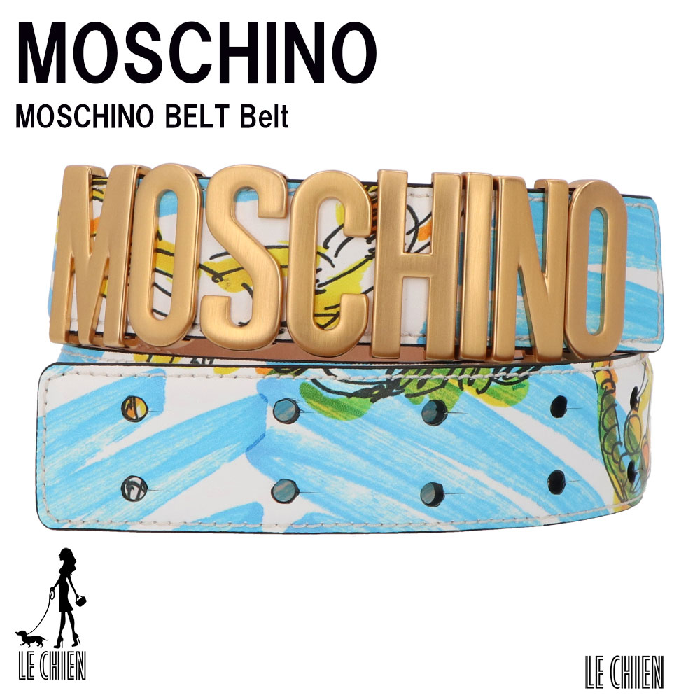 ＼楽天ランキング1位獲得／MOSCHINO モスキーノ ベルト MOSCHINO BELT Belt A80568020 ホワイト レザー レディース ワゴンセール