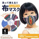 ゲリコットン ジュニアサイズ 洗えるマスク 小学生 ゴム紐 おしゃれ エスニック 中学生 コットン カラー 通気性 アジャスター メンズ 長さ調整 立体構造 カ...