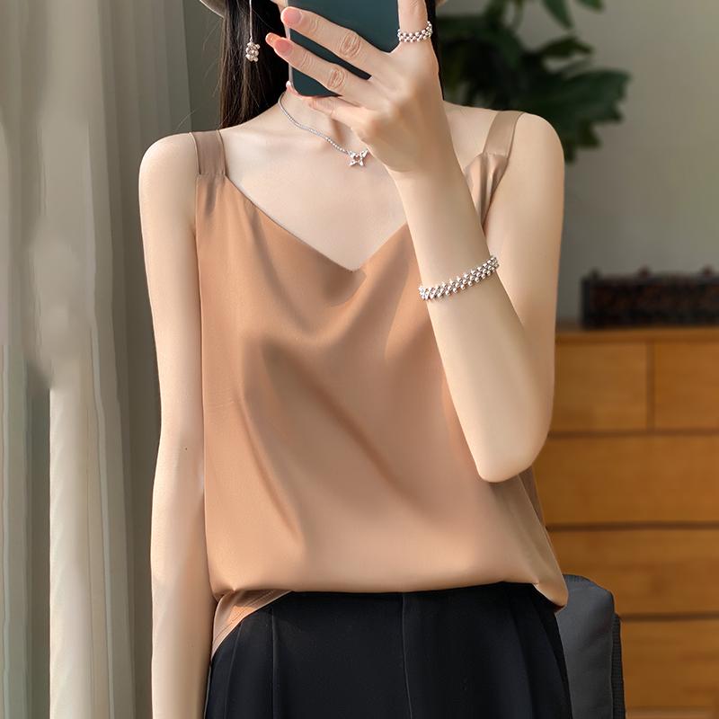 オシャレ スリム 秋冬 シンプル アイテム ファッション 大きいサイズ ショルダーストラップ ソリッドカラー 大人カワイイ レディース 服 アセテート スーツ Vネック 鍛造 サスペンダー コーデ ワイド カワイイ