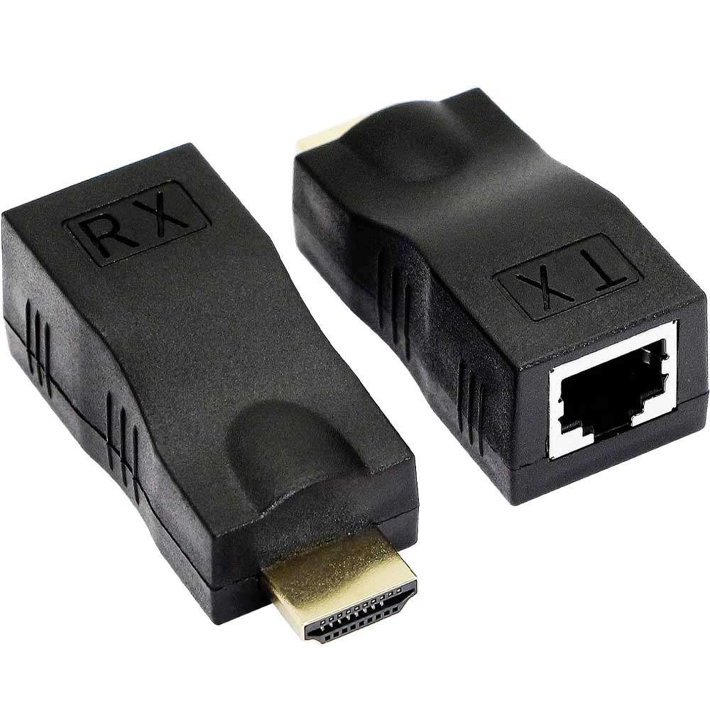 HDMIƥ HDMI to LAN RJ45 HDMIĹ HDMI TX/RX 2å 4K2K 10m1080P 30m 3D CAT 5E/6LANͥåȥץ ͥ 󥿡ͥå ֥ 4K2K 10m1080P 30mб ̵