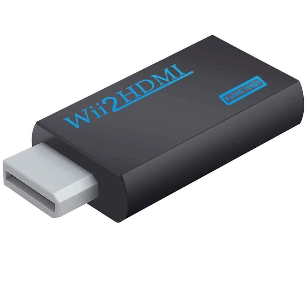 Wii hdmi変換アダプター Wii to HDMI Adapter コンバーター HDMI接続でWiiを1080pに変換出力 3.5mmオー..