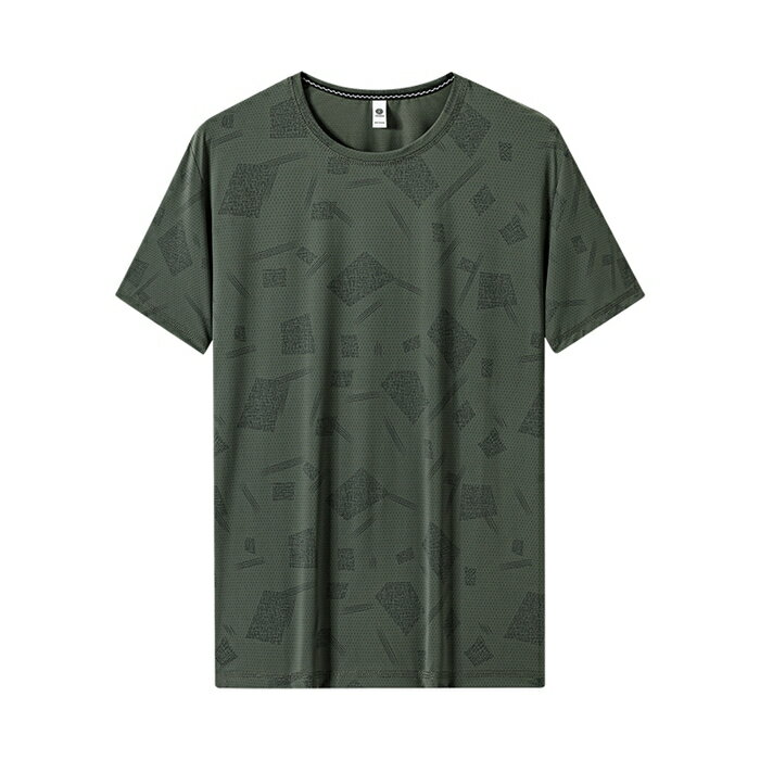 乐天商城 - Tシャツ アイスシルク メンズ 迷彩柄 半袖 夏用 薄手 速乾 クルーネック ストレッチ ゆったり ビッグシルエット 大きいサイズ カモフラ カジュアル スポーツ 吸汗速乾 涼しい トップス 男性用 おしゃれ カジュアル 運動着 部屋着