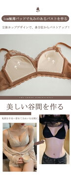 ブラジャー レディース ブラ 単品 レース ノンワイヤー レースブラ ナイトブラ パット 美胸 トリンプ スポーツブラ インナー ソフト おしゃれ ランジェリー ふんわり 通気性 かわいい