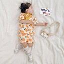 パジャマ キッズ 夏パジャマ 甚平 綿100% スイカ オレンジ 果物 フルーツ かわいい 赤ちゃん ベビー 子供 2点セット 夏 柔らかい 子供服 男の子 女の子 半袖 上下セット ルームウエア 寝間着 部屋着 前開き 寝巻き 男女兼用 ギフト プレゼント 出産祝い
