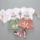 ベビー 上下セット 半袖 夏 セットアップ 女の子 コットン 2点セット 子ども キッズ Tシャツ ショートパンツ スイカ 女児 子供服 おしゃれ カジュアル ...