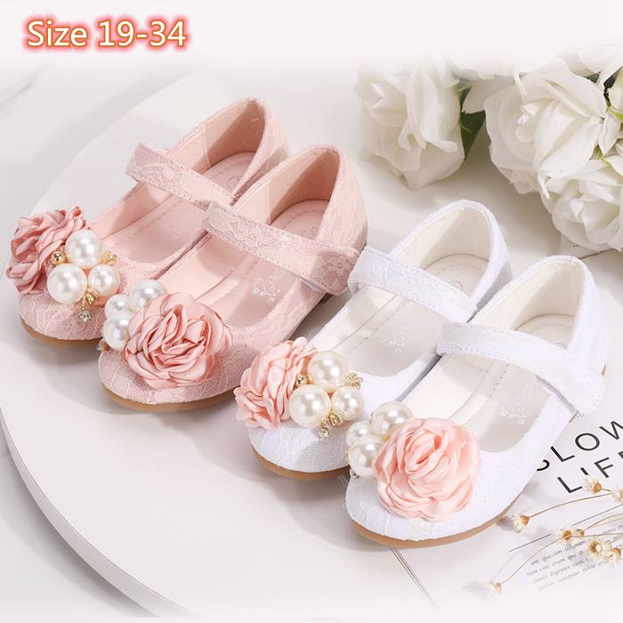 キッズ フォーマルシューズ 女の子 フォーマル靴 シューズ 靴 レース パール フラワー 子供 ジュニア ..