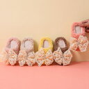 レース もこもこ 秋 冬 キッズ ルームシューズ 15cm〜20cm 子供靴 可愛い カワイイ ベビー 子ども用スリッパ スリッパ 幼児 男の子 女の子 室内履...