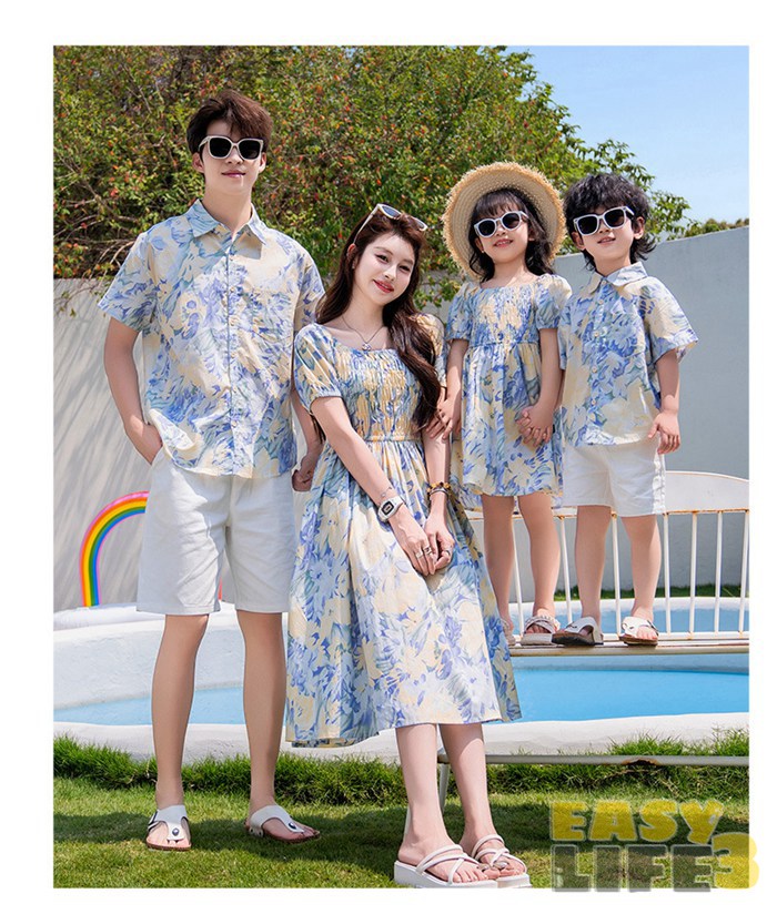 親子 お揃い ペアルック 花柄 ワンピース 綿100% アロハシャツ ショートパンツ 2点セット ママ 女の子 パパ 男の子 キッズ 子供 リゾート 夏 海 ビーチ 家族 旅行 ロングワンピース 親子ペア 親子お揃い 親子コーデ 親子ペアルック 家族お揃い ハワイ 兄弟 姉妹 2