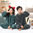 親子ペア パジャマ ルームウェア 親子お揃い 2点セット 上下セット 長袖 秋冬 レディース キッズ 男の子 女の子 メンズ もこもこ 冬 あったか 親子コーデ リンクコーデ カップル シンプル ペアルック 厚手 子供服 親子服 部屋着 ナイトウェア 防寒 110cm-170cm