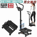 【即納】【1年保証】ステッパー ダイエット 静音 コンパクト ハンドル付き 健康器具 トレーニング 家庭用 自宅 足踏み ステップマシン 運動 産後 軽量 有酸素運動 筋トレ 昇降運動 ステップ運動 ウォーキングマシン 消費カロリー 立ったまま 高さ調整可能 スポーツ 室内