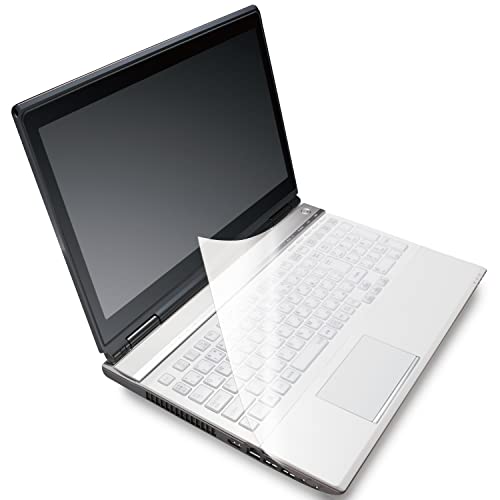 エレコム キーボードカバー フリータイプ 大型ノートサイズ PKU-FREE4 シリコーン 透明 送料無料