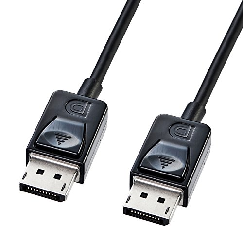 ブラック/2m/KC-DP2K・Size:2m・パッケージ個数:1・DisplayPortに対応したパソコンとディスプレイとを接続するDisplayPortケーブル 2m・DisplayPort規格ver.1.2対応です。最大21.6Gbps（1レーン5.4Gbps×4）の伝送速度に対応し、最大3840×2160までの高解像度表示が可能です。・1本のケーブルで画像＋音声の伝送が可能です。 ※音声信号の入出力は機器のオプション機能になっていますので、対応した機器同士が必要です。・複数のディスプレイを数珠つなぎにしたり、ハブ経由で接続したり、簡単にマルチディスプレイ環境を構築できます。・コンテンツ不正コピーを防止する著作権技術のDPCP（DisplayPort Content Protection）、著作権保護技術HDCP（High-bandwidth Digital Content Protection）に対応しています。DisplayPortに対応したパソコンとディスプレイとを接続するDisplayPortケーブル2m ・DisplayPortに対応したパソコンとディスプレイとを接続するDisplayPortケーブルです。 ・DisplayPort規格ver.1.2対応です。最大21.6Gbps（1レーン5.4Gbps×4）の伝送速度に対応し、最大3840×2160までの高解像度表示が可能です。 ・1本のケーブルで画像＋音声の伝送が可能です。 ※音声信号の入出力は機器のオプション機能になっていますので、対応した機器同士が必要です。 ・複数のディスプレイを数珠つなぎにしたり、ハブ経由で接続したり、簡単にマルチディスプレイ環境を構築できます。 ・コンテンツ不正コピーを防止する著作権技術のDPCP（DisplayPort Content Protection）、著作権保護技術HDCP（High-bandwidth Digital Content Protection）に対応しています。 ・ケーブルの中心から、「アルミシールド（ツイストペアケーブル）→アルミシールド→高密度編組シールド」と三重のシールド処理を施し、ノイズから大切なデータを守ります。 ・芯線を2本ずつよりあわせたノイズに強いツイストペア線を使用しています。 ・サビにも強く、経年変化による信号劣化の心配が少ない金メッキ処理を施したピン（コンタクト）を使用しています。 ・RoHS指令に対応した製品です。 【コネクタ形状】:DisplayPortオス-DisplayPortオス 【ケーブル長】:約2m 【カラー】:ブラック 【ケーブル直径】:約4.5mm 【線材規格】:UL20276 【対応機種】: 各社パソコン ※DisplayPort端子を持つ機種。 各社ディスプレイ ※DisplayPort端子を持つ機種。