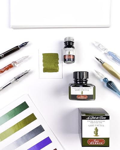 エルバン (Herbin) トラディショナルインク 10ml 万年筆/ガラスペン・つけペン用 カクタスグリーン HERBIN hb115 送料無料 easylifeshop-10004961 EasyLifeShop サンプル画像3