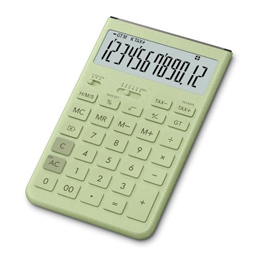 グレイッシュグリーン/-/JT-200T-GN-N・Color:グレイッシュグリーン・パッケージ個数:1・自分らしさを演出するくすみカラーのデザイン電卓・【桁数】12【大きさ(奥行×幅×高さ)mm】173.0×105.0×13.8【質量(g)】170・電源種類:TWO WAY POWER(CR2025)・時間計算・グリーン購入法適合商品くすみカラーを採用したデザイン電卓 Comfy。デザインや素材にこだわり心地よく使えるComfyは、ご自分のスタイルや生活空間にそっとなじみ、大切な方への贈り物としてもおすすめです。