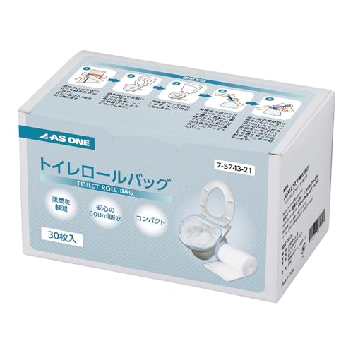 アズワン トイレロールバッグ 30枚入 TRB30 7-5743-21 送料無料