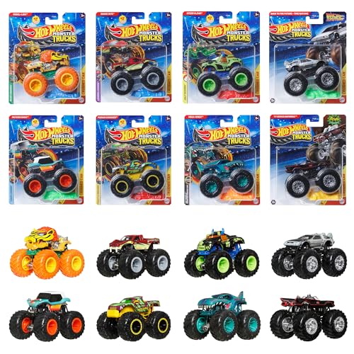 ホットウィール(Hot Wheels) モンスタートラック 1:64アソート 乗り物おもちゃ ミニカー 8台入り BOX販売 3歳から 送料無料