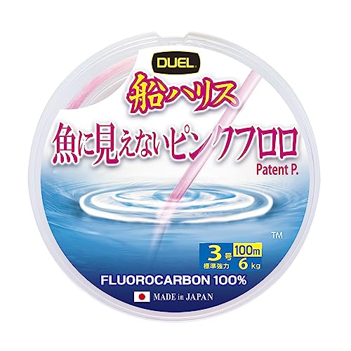 DUEL(デュエル) 魚に見えないピンクフロロ 船ハリス 100m 3号 送料無料