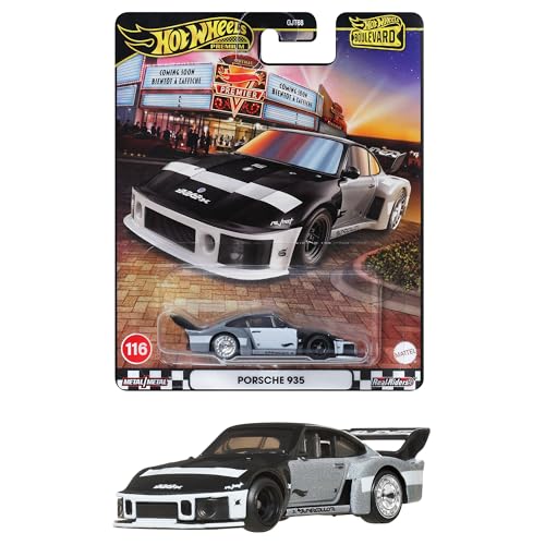 ホットウィール(Hot Wheels) ブールバード ポルシェ 935 乗り物おもちゃ ミニカー 3歳から ブラック JBL17 送料無料