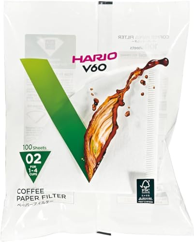 【まとめ買い5セット】HARIO ハリオ V60 フィルター | V60用ペーパーフィルター02W | VCF-02-100W | ホワ 送料無料