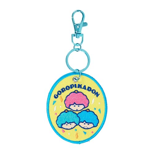サンリオ(SANRIO) 刺繍ワッペンキーホルダー（キャラクター大賞第1弾） ゴロピカドン ポリエステル・スチール 487040 送料無料