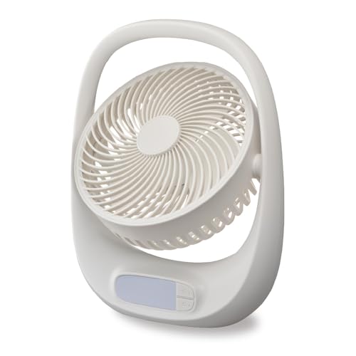 Other - ドウシシャ 扇風機 ポータブルファン LEDライト 調光機能2段階 2電源対応 風量3段階 ホワイト FBA-160B WH 送料無料