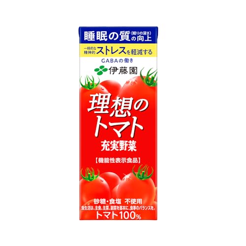 Mix - 伊藤園 理想のトマト(紙パック) 200ml×72本（24個×3ケース）【3〜4営業日以内に出荷】 送料無料