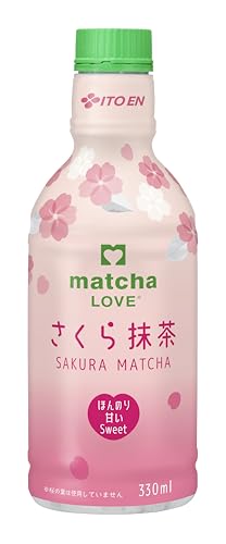 伊藤園 抹茶ラブ さくら抹茶 330ml×24本 パウダーインキャップ matcha LOVE 送料 ...