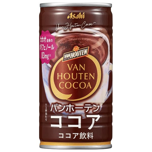 アサヒ飲料 バンホーテン ココア 185g缶×30本入 送料無料