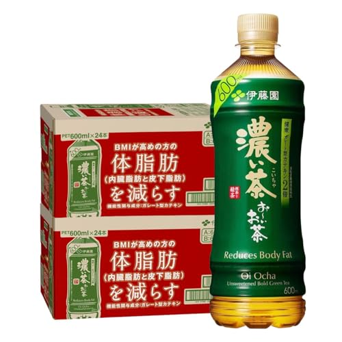伊藤園 お〜いお茶 濃い茶 600mlペットボトル×24本入×(2ケース) 送料無料