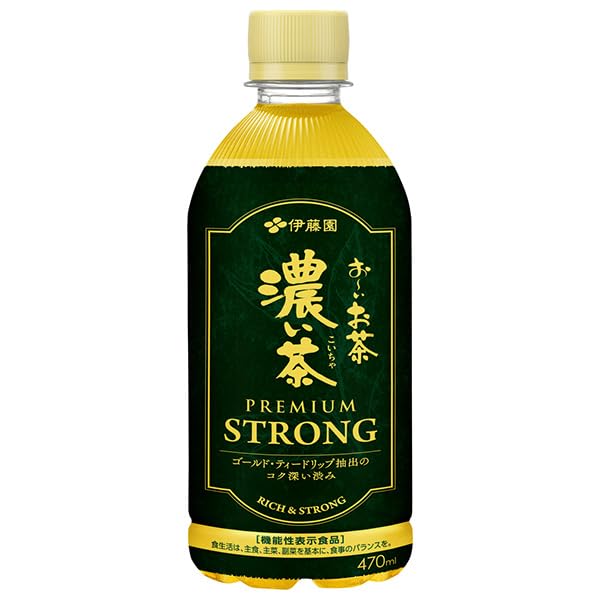 伊藤園 お〜いお茶 濃い茶 PREMIUM STRONG 470mlペットボトル×24本入×(2ケース) 送料無料