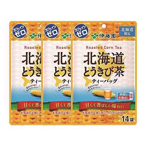 伊藤園 北海道 とうきび茶ティーバッグ 1袋x3個セット 北海道限定 カフェインゼロ 送料無料