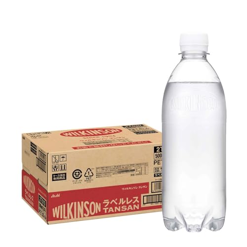Soda - アサヒ飲料 ウィルキンソン タンサン ラベルレスボトル 500mlペットボトル×24本入 送料無料